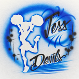 15 Cheerleader Designs - Airbrush Custom art stencil T-shirt Pack arts crafts cheer clipart