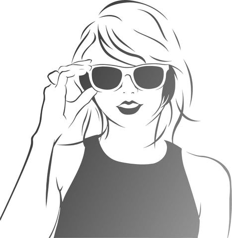 Star / Celebrities Taylor Swift Silhoutte # 2467 art stencil