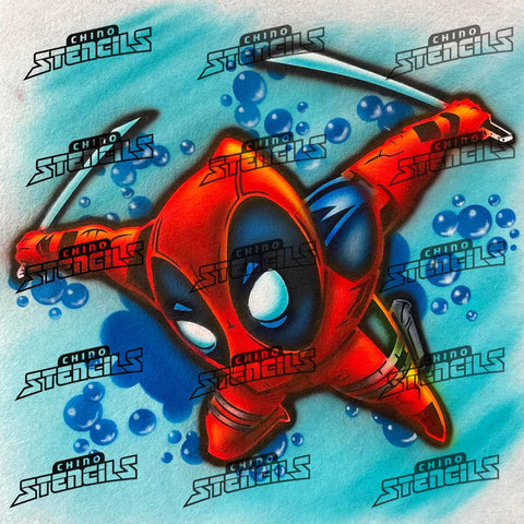 Anime Dead Pool ( Heroes ) # 2476 Art Stencil