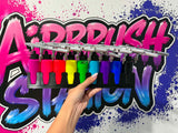 9CGR 9 count Airbrush Bottle Rack for 2oz chino stencils standard bottles