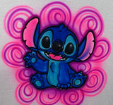 Stitch (D) # 3345 Fan art stencil