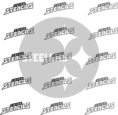 Football steelers  # 96 art stencil