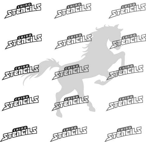 Horse (3) #1267 (A) art stencil / template