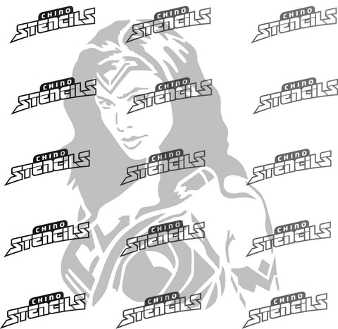 Hero Wonder Lady # 1436 art stencil