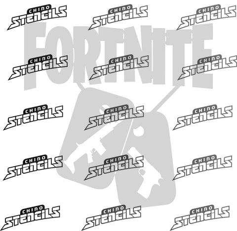 Fort Nite Gamer Dog Tag #1485 Art Stencil