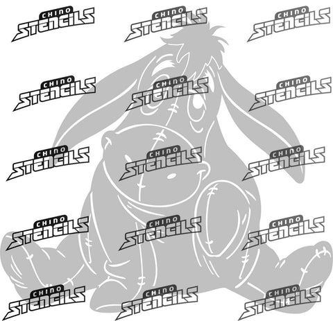 Cartoon Eyore  # 158 art stencil
