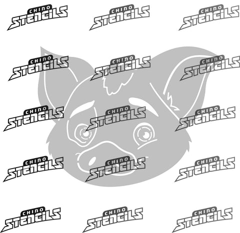 Pig Pua Moana ( B ) 1593 art stencil