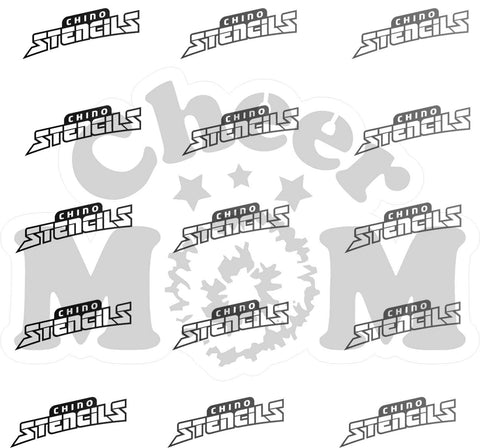 Cheer MOM #1661 art stencil / template