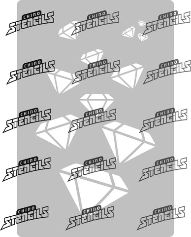 Background Texture - # 1896 Diamonds stencil, Art template, Texture