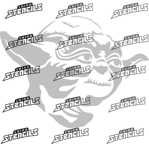 Star Wars # 1914 Master Yoda art stencil