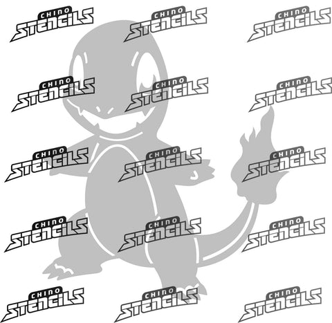 Charmander # 1989 art stencil