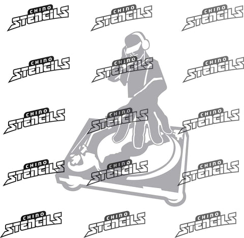 Music DJ  # 2013 art stencil