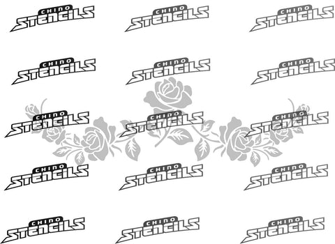 Row of Roses  # 2019 art stencil