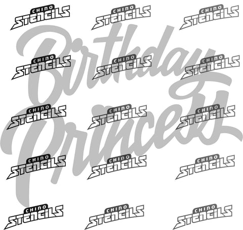 Birthday Princess  # 2025 art stencil