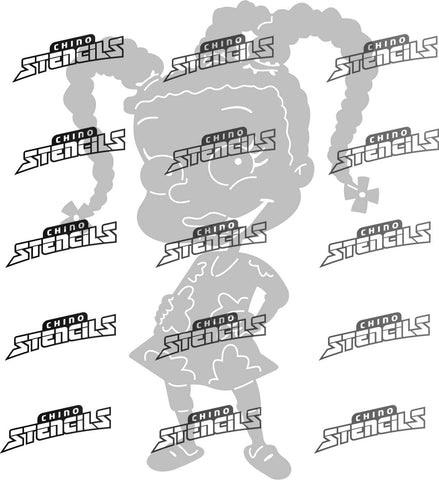 Rugrats Susie Fan art stencil # 2141