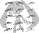anime Miku  # 2048 art stencil