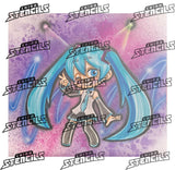anime Miku  # 2048 art stencil