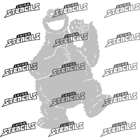 Cookie Monster # 3276 art stencil