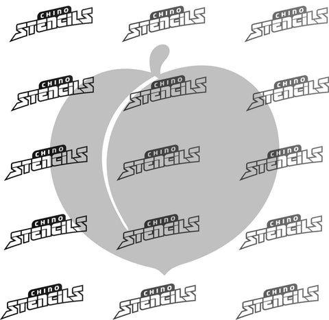 Peach # 2117 art stencil