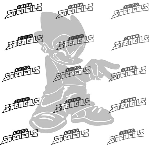 Friday Night Funkin (Pico) Fan art stencil  # 2124