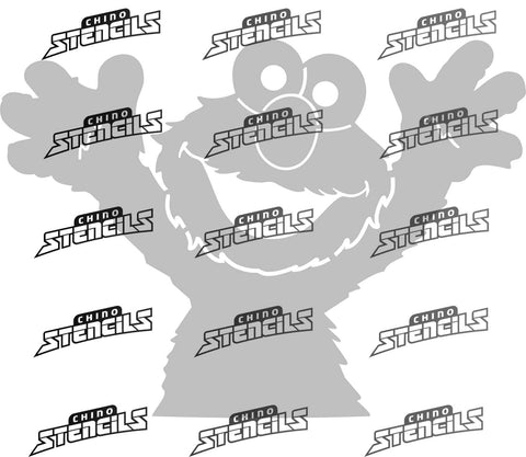 Elmo ( Sesame ST. ) art stencil # 2132