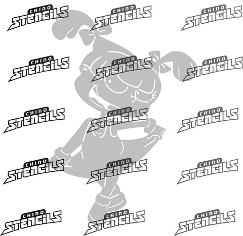 Rugrats Angelica Fan art stencil # 2139