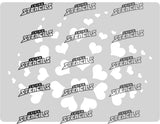 Background - # 2166 Heart Swirl Art template, Texture
