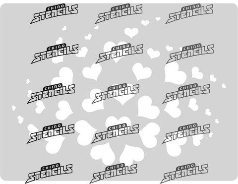 Background - # 2166 Heart Swirl Art template, Texture