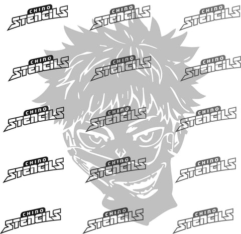Anime Yuji Itadori # 2212 art stencil
