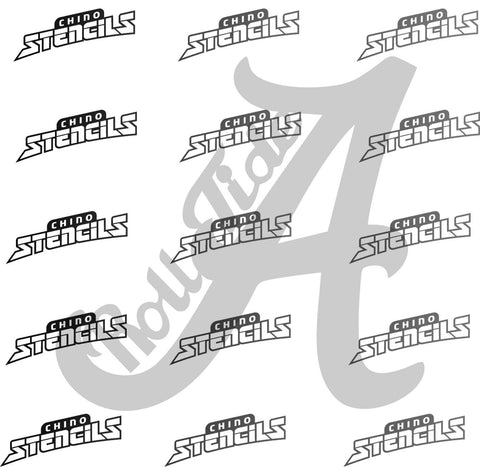 College Alabama A # 2230 Art Stencil