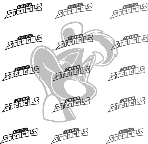 Cartoon Pepe # 2253 art stencil