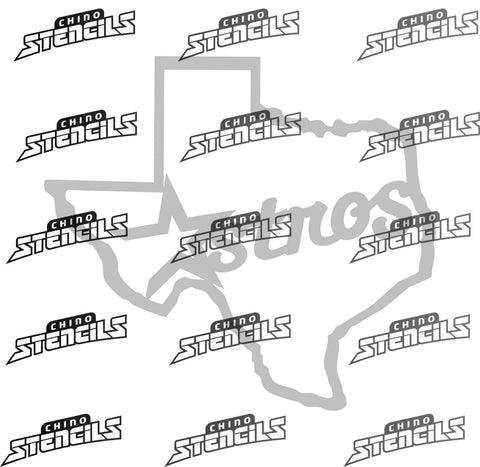 Baseball Astros (E) # 2255 art stencil