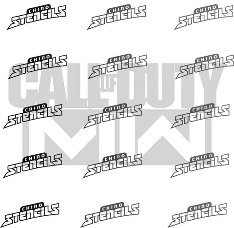 Gamer COD Modern Warfare # 2256 art stencil / template