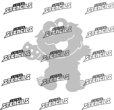 Baby Cookie Monster # 2356 art stencil / template