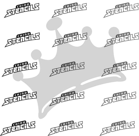 Crown #147 art stencil / template