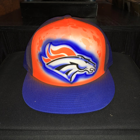 Airbrush Hat Denver Football fan art