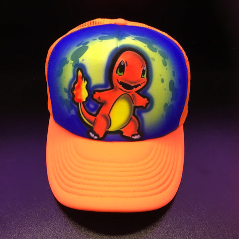 Airbrush Hat Charmander fan art