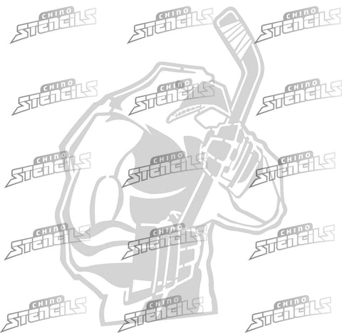 Hockey Pittsburg Penguins # 1489 Hat airbrush art stencil hobby template Fan art gift