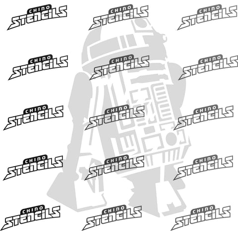 Star Wars # 1910 R2 D2 art stencil