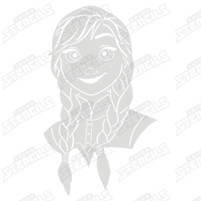 Frozen - Anna art stencil