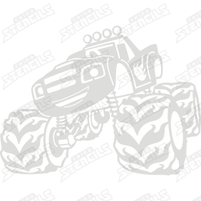 Cars - Blaze # 1115 Art stencil