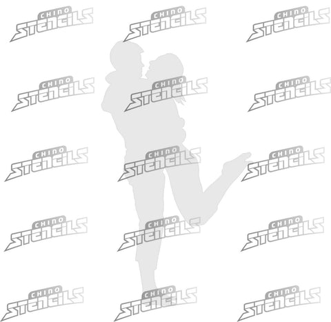 Couple Valentine Young Love #1415 art stencil