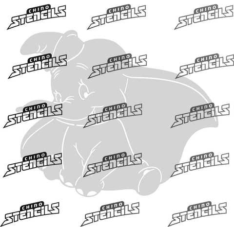 Dumbo 1 art stencil / template