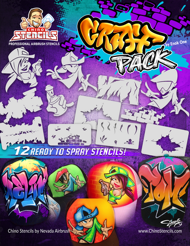 Graff Pack Stencils  # 1491 - by Enok One