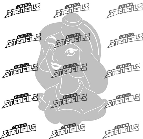 Aladin (Jasmine) # 812 (B) Fan art stencil