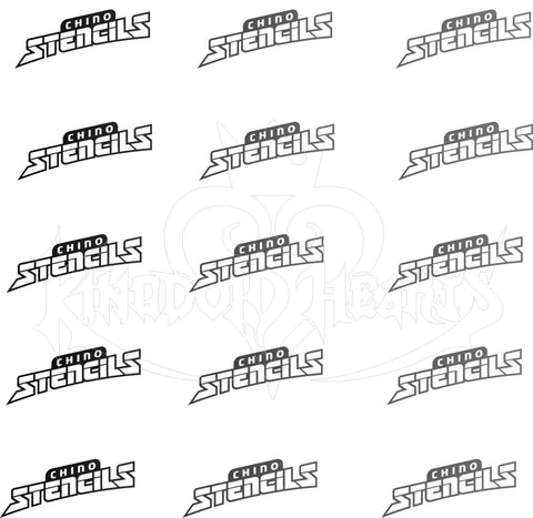 kingdom Heart art stencil Template