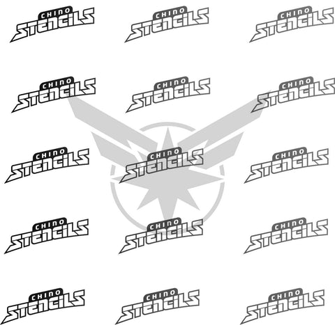 Hero Capt Marvel art stencil / template