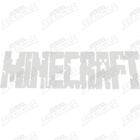 Minecraft - Letters art stencil