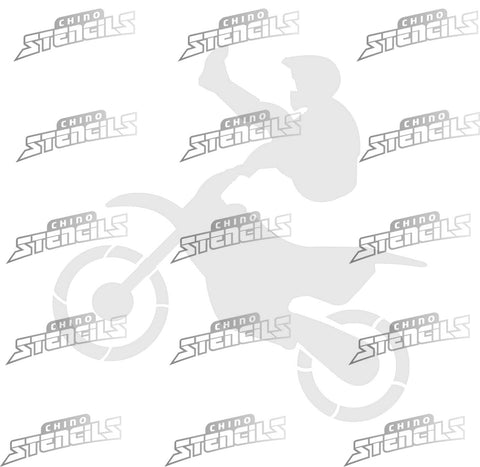 Motor cross Dirt bike (B) # 1473 art stencil