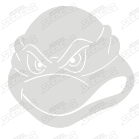 Ninja Turtle Face # 107 (B) Art Stencil